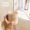 High-quality plastic dental cups, washbasin cups, fashionable cream-style home mouthwash cups, new Nordic couple toothbrush cups details Picture